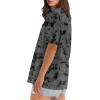 imageXIEERDUO Oversized T Shirts for Women Summer Short Sleeve Tops Loose Scook NeckTiedye