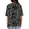 imageXIEERDUO Oversized T Shirts for Women Summer Short Sleeve Tops Loose Scook NeckTiedye