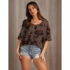 imageXIEERDUO Oversized T Shirts for Women Summer Short Sleeve Tops Loose Scook NeckTiedye2