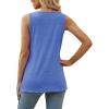 imageXIEERDUO Summer Tank Tops for Women Square Neck Loose Fit Casual Fashion Flowy Sleeveless01ablue