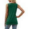 imageXIEERDUO Summer Tank Tops for Women Square Neck Loose Fit Casual Fashion Flowy Sleeveless01agreen