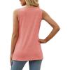 imageXIEERDUO Summer Tank Tops for Women Square Neck Loose Fit Casual Fashion Flowy Sleeveless01apink