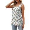 imageXIEERDUO Summer Tank Tops for Women Square Neck Loose Fit Casual Fashion Flowy Sleeveless01bcolorful Leaves