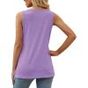imageXIEERDUO Summer Tank Tops for Women Square Neck Loose Fit Casual Fashion Flowy Sleeveless02purple