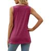 imageXIEERDUO Summer Tank Tops for Women Square Neck Loose Fit Casual Fashion Flowy Sleeveless03deep Purple