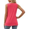 imageXIEERDUO Summer Tank Tops for Women Square Neck Loose Fit Casual Fashion Flowy Sleeveless03red
