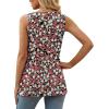 imageXIEERDUO Summer Tank Tops for Women Square Neck Loose Fit Casual Fashion Flowy Sleeveless03red White Flower