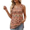 imageXIEERDUO Summer Tank Tops for Women Square Neck Loose Fit Casual Fashion Flowy SleevelessBoho