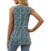 imageXIEERDUO Summer Tank Tops for Women Square Neck Loose Fit Casual Fashion Flowy SleevelessFloral Blue