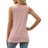 imageXIEERDUO Summer Tank Tops for Women Square Neck Loose Fit Casual Fashion Flowy SleevelessPink 2