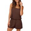 imageXIEERDUO Two Piece Set for Women Beach Vacation Clothes Summer Sets Travel Outfits Women Beach Fashion Matching SetsBrown