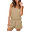 imageXIEERDUO Two Piece Set for Women Beach Vacation Clothes Summer Sets Travel Outfits Women Beach Fashion Matching SetsTan