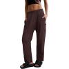 imageXIEERDUO Womens 2024 Spring Summer Cargo Pants Casual Baggy High Waisted Joggers Trousers with 5 PocketB Chocolate