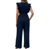 imageXIEERDUO Womens Jumpsuits Belted High Waist Rompers For Women One Piece Casual Outfits04navy
