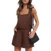 imageXIEERDUO Two Piece Set for Women Beach Vacation Clothes Summer Sets Travel Outfits Women Beach Fashion Matching SetsBrown