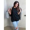 imageXIEERDUO Womens Tank Tops Crewneck Loose Fit Basic Casual Summer Side Split Sleeveless ShirtsAblack