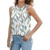 imageXIEERDUO Womens Tank Tops Crewneck Loose Fit Basic Casual Summer Side Split Sleeveless ShirtsDwhite Print
