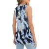 imageXIEERDUO Womens Tank Tops Crewneck Loose Fit Basic Casual Summer Side Split Sleeveless ShirtsHablue Tie Dye