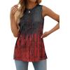 imageXIEERDUO Womens Tank Tops Crewneck Loose Fit Basic Casual Summer Side Split Sleeveless ShirtsHered Blue
