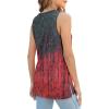 imageXIEERDUO Womens Tank Tops Crewneck Loose Fit Basic Casual Summer Side Split Sleeveless ShirtsHered Blue