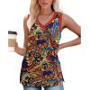 imageWomens Tank Tops Summer V Neck Loose Fit Casual Basic Side Split Sleeveless06multicolor