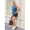 imageWomens Workout Tops Sleeveless Racerback Lightweight Active Tennis Yoga Shirts Athletic Running Tank Top for WomenBlue