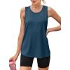 imageWomens Workout Tops Sleeveless Racerback Lightweight Active Tennis Yoga Shirts Athletic Running Tank Top for WomenDark Blue