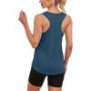 imageWomens Workout Tops Sleeveless Racerback Lightweight Active Tennis Yoga Shirts Athletic Running Tank Top for WomenDark Blue