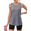 imageWomens Workout Tops Sleeveless Racerback Lightweight Active Tennis Yoga Shirts Athletic Running Tank Top for WomenGrey