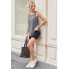 imageWomens Workout Tops Sleeveless Racerback Lightweight Active Tennis Yoga Shirts Athletic Running Tank Top for WomenGrey