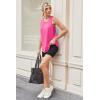 imageWomens Workout Tops Sleeveless Racerback Lightweight Active Tennis Yoga Shirts Athletic Running Tank Top for WomenPink