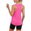 imageWomens Workout Tops Sleeveless Racerback Lightweight Active Tennis Yoga Shirts Athletic Running Tank Top for WomenPink