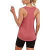 imageWomens Workout Tops Sleeveless Racerback Lightweight Active Tennis Yoga Shirts Athletic Running Tank Top for WomenRed
