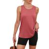 imageWomens Workout Tops Sleeveless Racerback Lightweight Active Tennis Yoga Shirts Athletic Running Tank Top for WomenRed