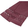 imageXIEERDUO 34 Length Sleeve Womens Tops Dressy Casual Blouses for Women 2025 Trendy V Neck T Shirts Summer ClothesWine Red