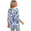 imageXIEERDUO 34 Length Sleeve Womens Tops Dressy Casual Blouses for Women 2025 Trendy V Neck T Shirts Summer ClothesZ White Printed