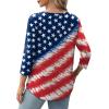 imageXIEERDUO 34 Length Sleeve Tops for Women 2025 Crewneck Casual Pleated Tunic Tops Loose Fit Shirts BlousesFflag
