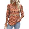 imageXIEERDUO Blouses for Women Dressy Casual 34 Length Sleeve Womens Tops with Smocked CuffsKboho
