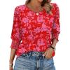 V-red Pink Floral