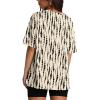 imageOversized T Shirts for Women Summer Crewneck Short Sleeve Basic Tops Loose FitBlack Polka Dots