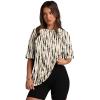 imageOversized T Shirts for Women Summer Crewneck Short Sleeve Basic Tops Loose FitBlack Polka Dots