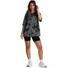 imageOversized T Shirts for Women Summer Crewneck Short Sleeve Basic Tops Loose FitGgrey Tie Dye