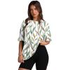 imageOversized T Shirts for Women Summer Crewneck Short Sleeve Basic Tops Loose FitMulti Leaf