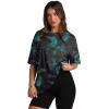imageOversized T Shirts for Women Summer Crewneck Short Sleeve Basic Tops Loose FitTie Dye Blue