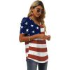 imageXIEERDUO Womens Summer Shirt V Neck Casual Tshirts Puff Sleeve Tops for Women Solid Color XS3XL14aflag a