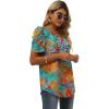 imageXIEERDUO Womens Summer Shirt V Neck Casual Tshirts Puff Sleeve Tops for Women Solid Color XS3XL18hawaii