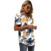 imageXIEERDUO Womens Summer Shirt V Neck Casual Tshirts Puff Sleeve Tops for Women Solid Color XS3XL24multi Teal