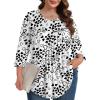 imageXIEERDUO 34 Length Sleeve Womens Tops Crew Neck Pleated Blouses For Women Dressy Casual Tunic Shirts S3XLLovely Love