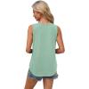 imageXIEERDUO Womens Lace V Neck Tank Tops Summer Spring Sleeveless Shirts Casual Flowy Clothes Trendy Outfits S3XLGreen