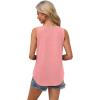 imageXIEERDUO Womens Lace V Neck Tank Tops Summer Spring Sleeveless Shirts Casual Flowy Clothes Trendy Outfits S3XLPink
